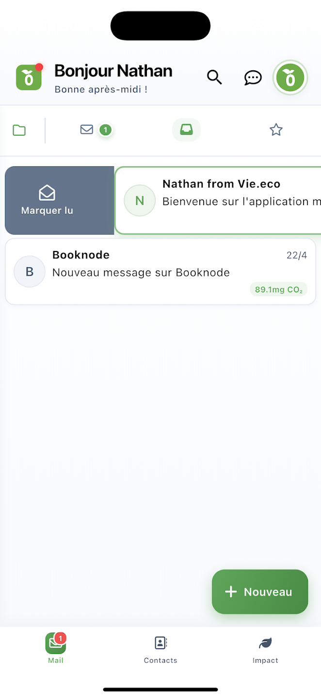 Screenshot Ecomail App